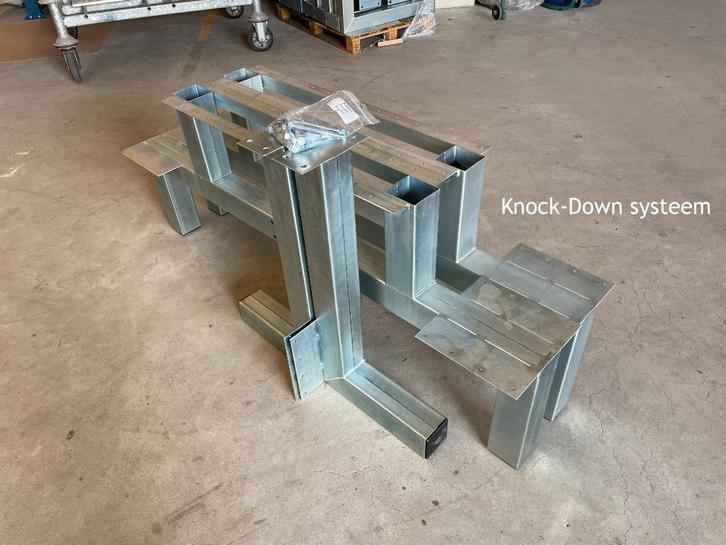 Picknicktafel - Frame - 6 persoons - Gegalvaniseerd - UNIEK!, Tuin en Terras, Picknicktafels, Staal, Nieuw, Niet ingevuld, Ophalen