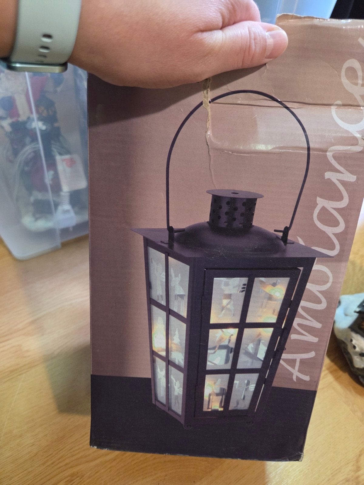 Decoratieve LED Lantaarn - Sfeervolle Verlichting, Diversen, Kerst, Ophalen of Verzenden, Zo goed als nieuw