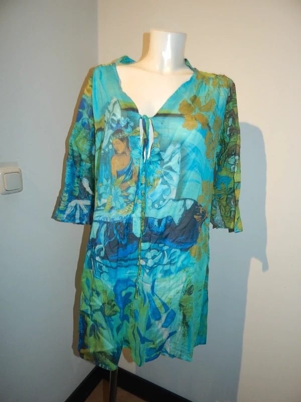 Save the Queen luchtig tuniek Indiaanse thema print M, Kleding | Dames, Blouses en Tunieken, Zo goed als nieuw, Maat 38/40 (M)