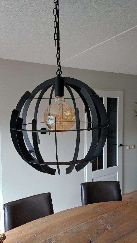 Ztahl design hanglamp zwart, Ophalen, Design, E27 (groot), Zo goed als nieuw
