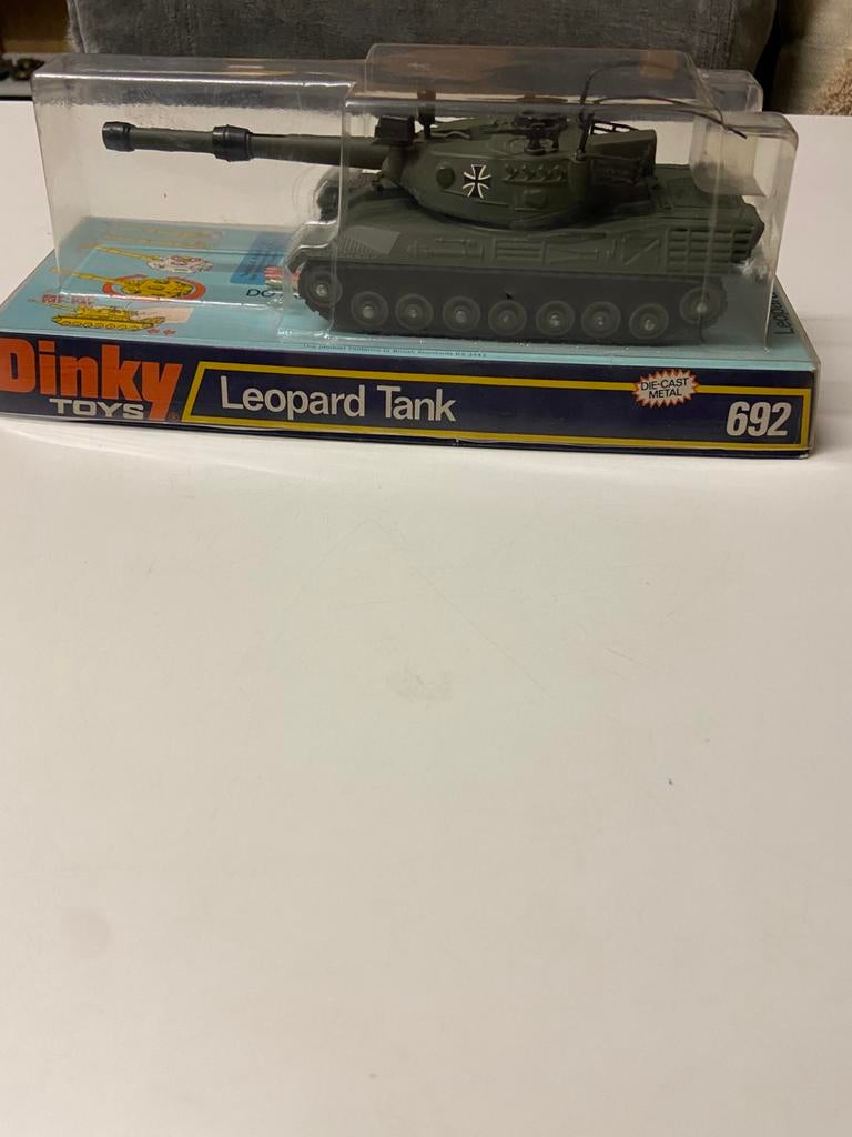 Dinky militair 692 leopard tank, Ophalen of Verzenden, Zo goed als nieuw, Dinky Toys