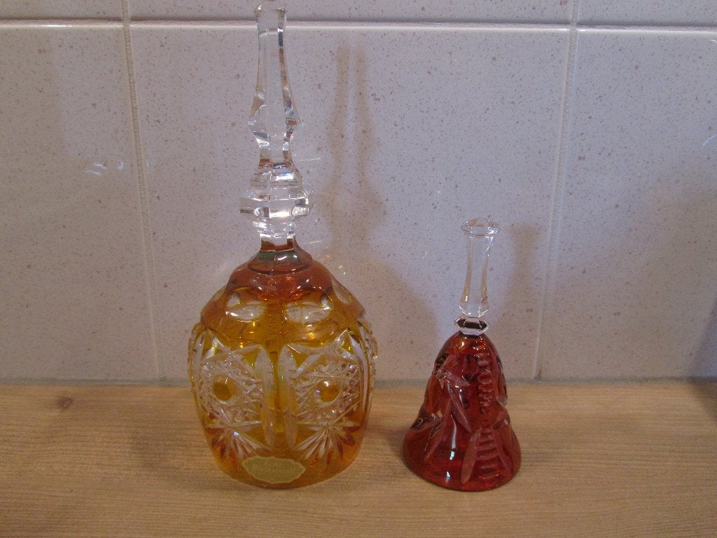 Boheems kristal tafelbel, Ophalen of Verzenden