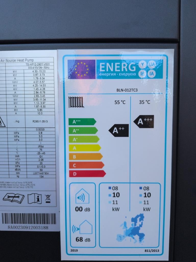 Warmtepomp 9 kw R290 monoblock nieuw in doos, Ophalen, Nieuw, Overige typen, 80 cm of meer