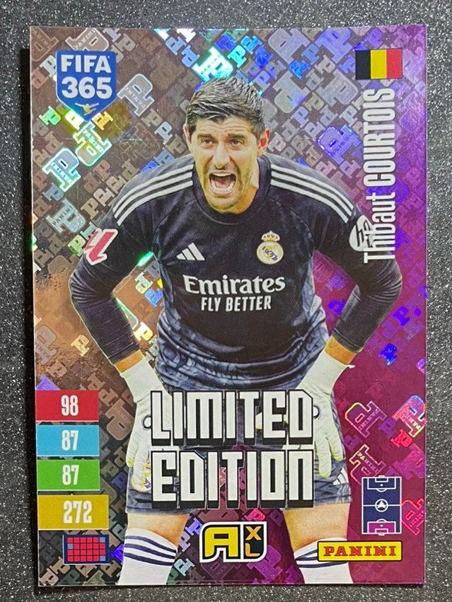 Panini Fifa365 2027 LIMITED EDITION VARIANT COURTOIS REAL M., Verzenden, Zo goed als nieuw, Plaatje
