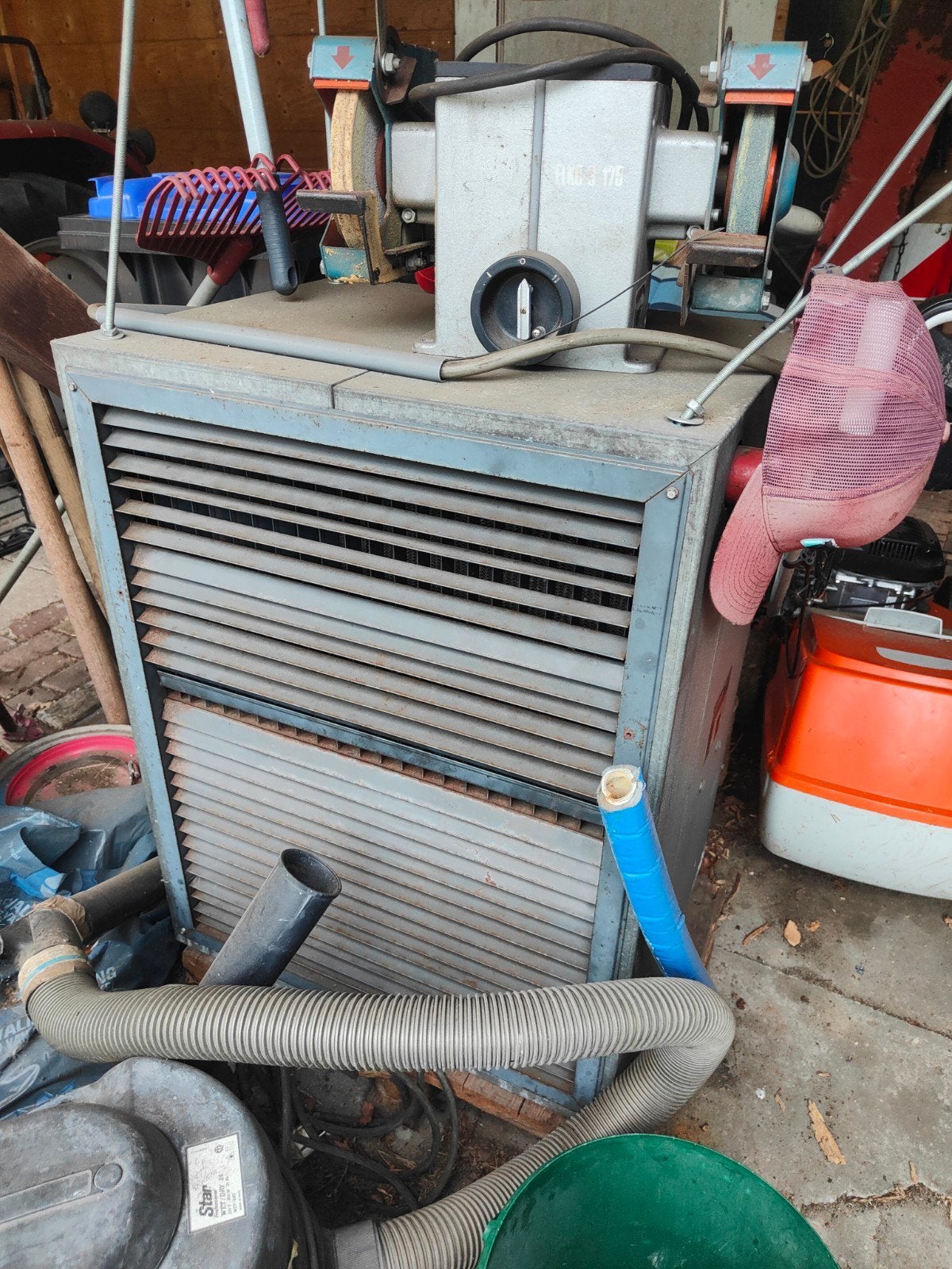 Klima Industriële Ventilator/Verwarming of verkoeling, Witgoed en Apparatuur, Ophalen, Gebruikt, 100 m³ of groter, 1 snelheid