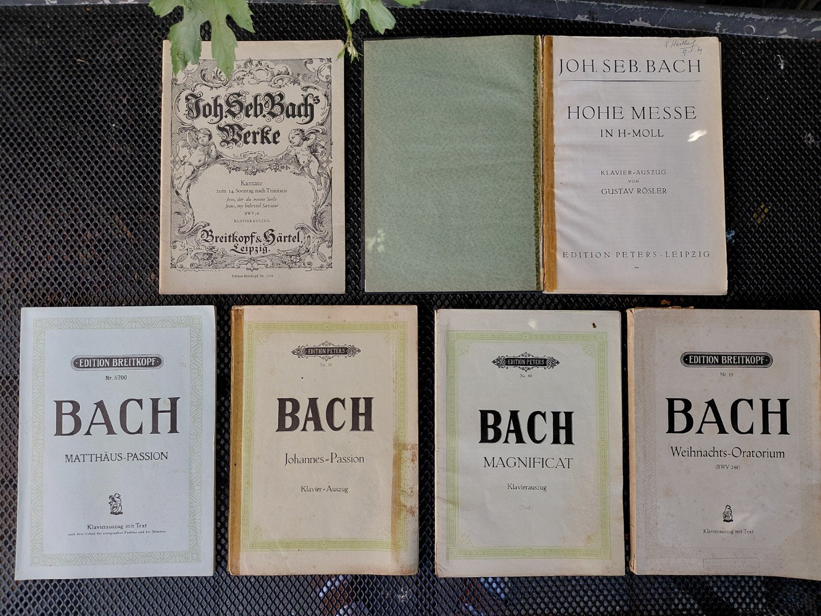 6 werken van J.S. Bach. Bladmuziek. Oud maar in prima staat!, Ophalen of Verzenden, Gebruikt, Artiest of Componist, Klassiek