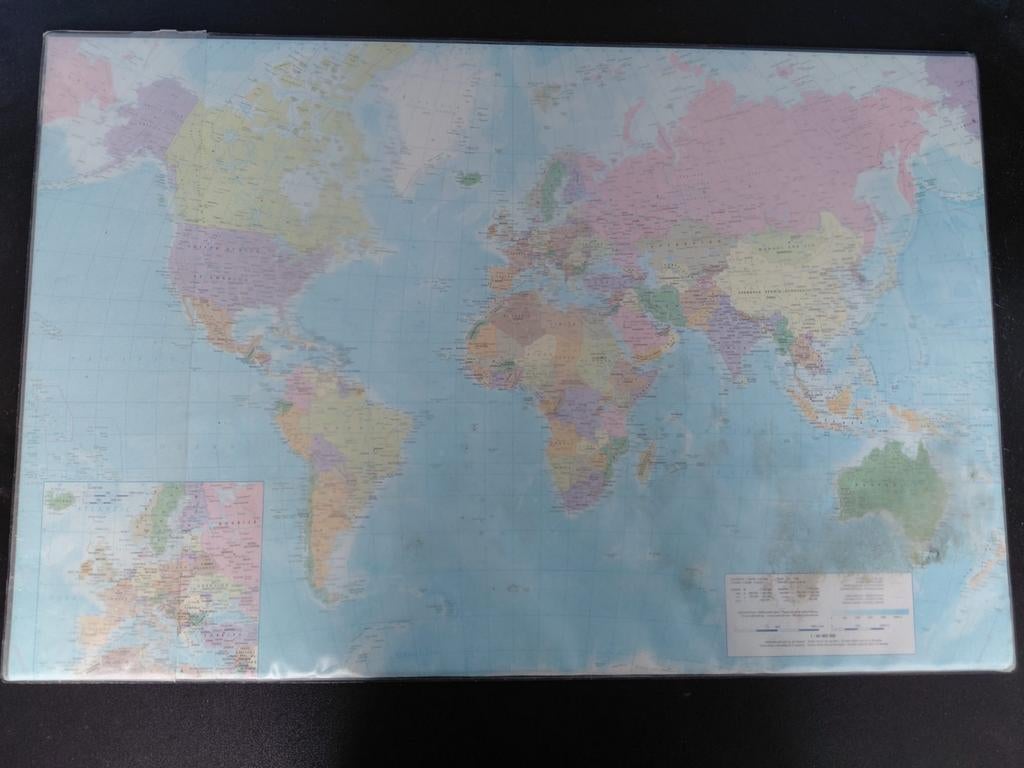 Placemat landkaart, Computers en Software, Ophalen of Verzenden, Zo goed als nieuw