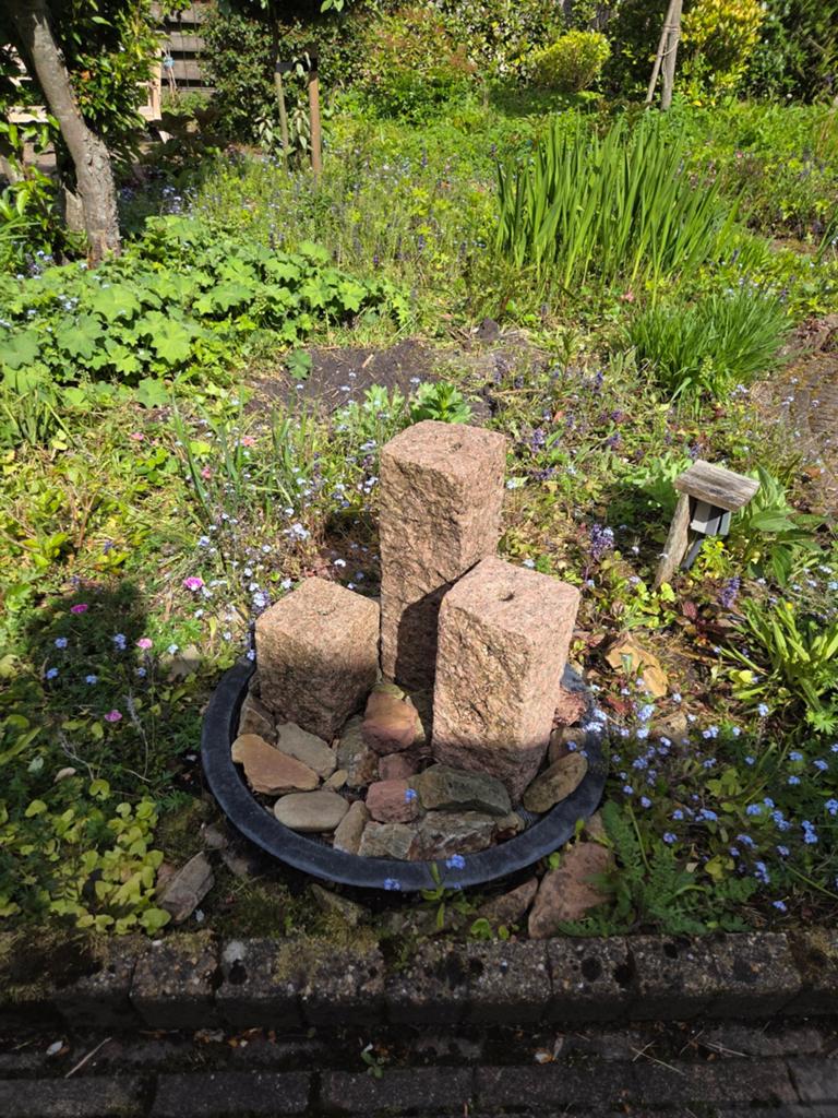 Decoratieve Stenen fontein  - elektrisch, Tuin en Terras, Ophalen, Gebruikt, Steen, Abstract beeld