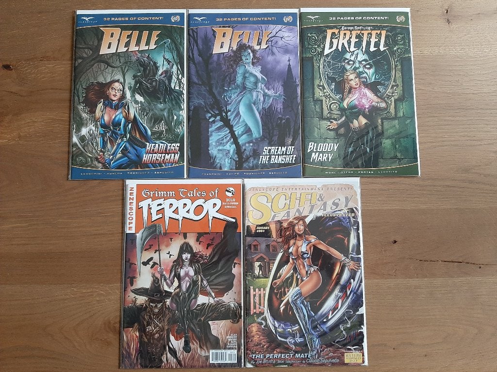 5x Zenescope one-shot's, Meerdere comics, Ophalen of Verzenden, Zo goed als nieuw, Amerika