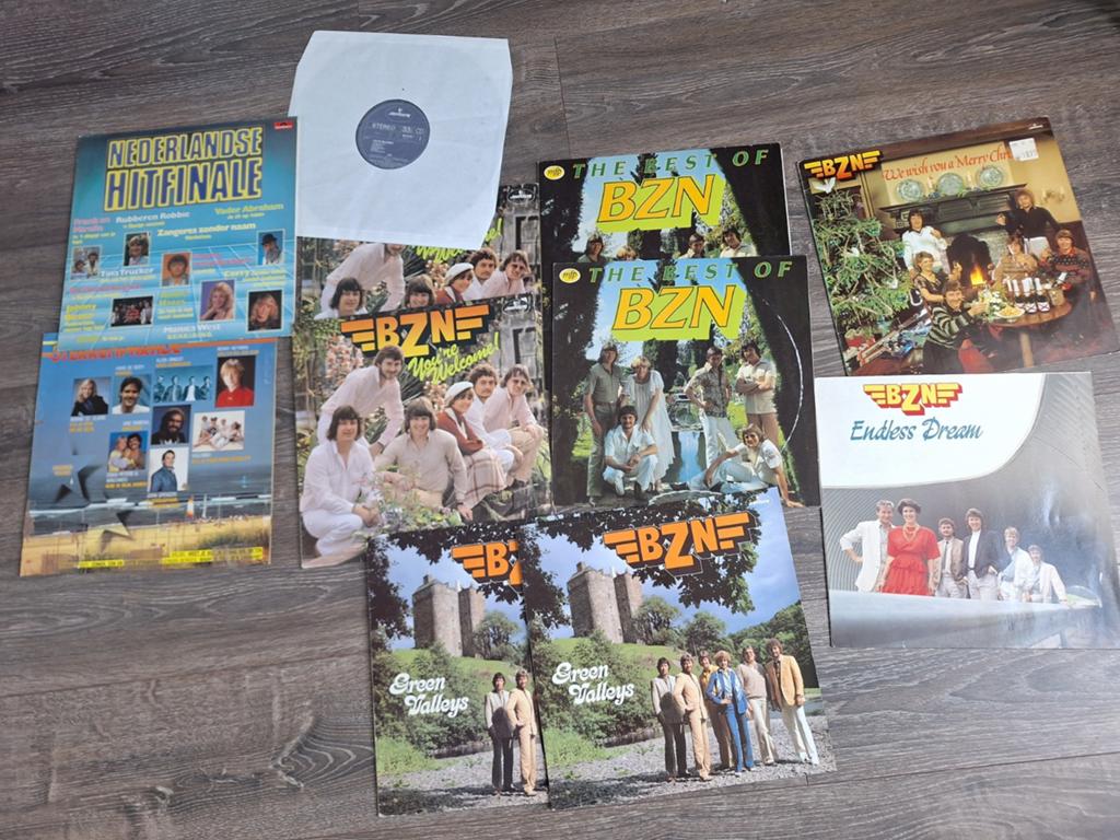 9x bzn plus 2 gratis ned.hits op vinyl, Ophalen of Verzenden, Gebruikt, Overige formaten, Levenslied of Smartlap