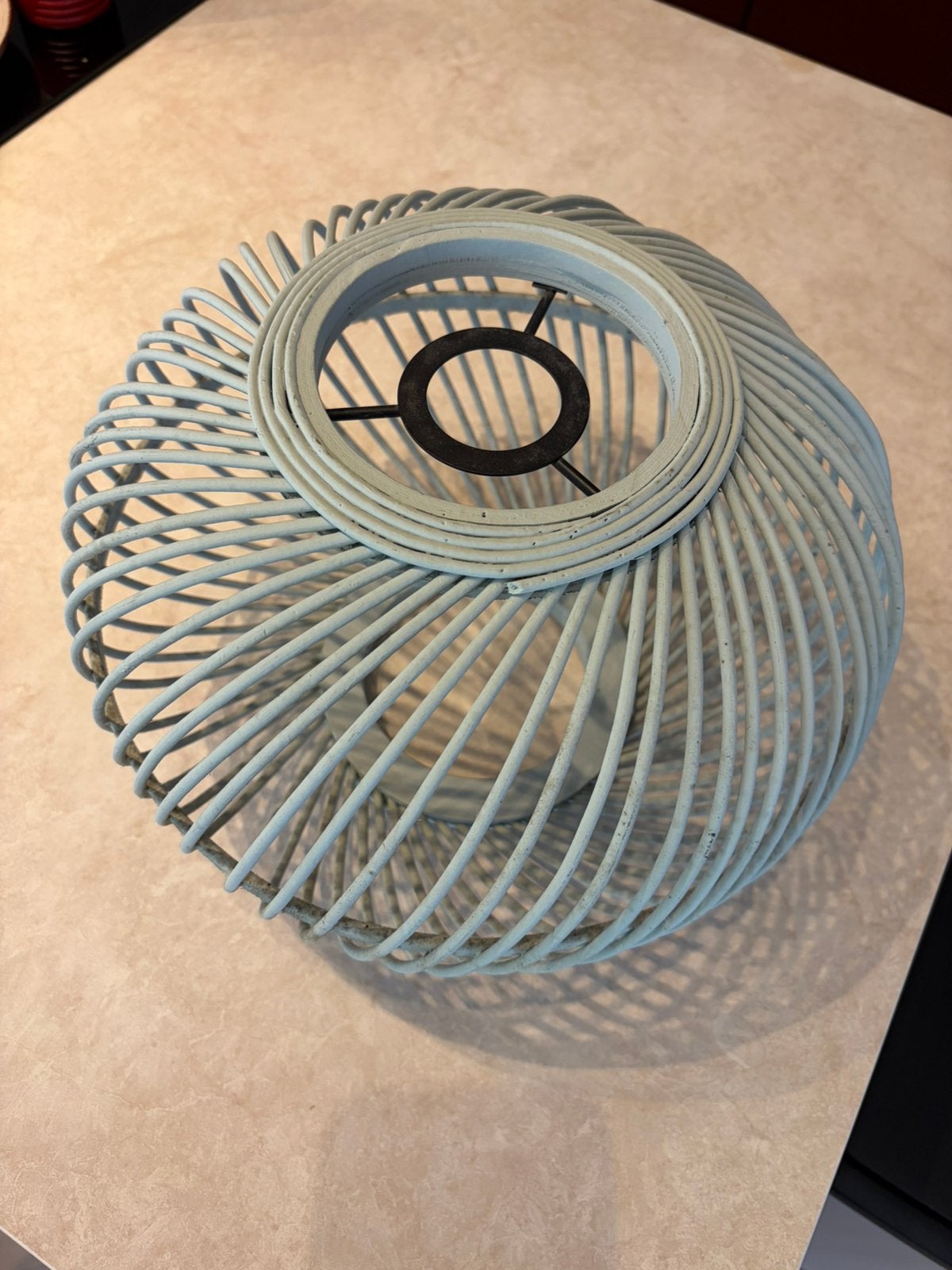 Lampenkap bamboe/riet/rotan voor baby/kinderkamer, Ophalen, Blauw