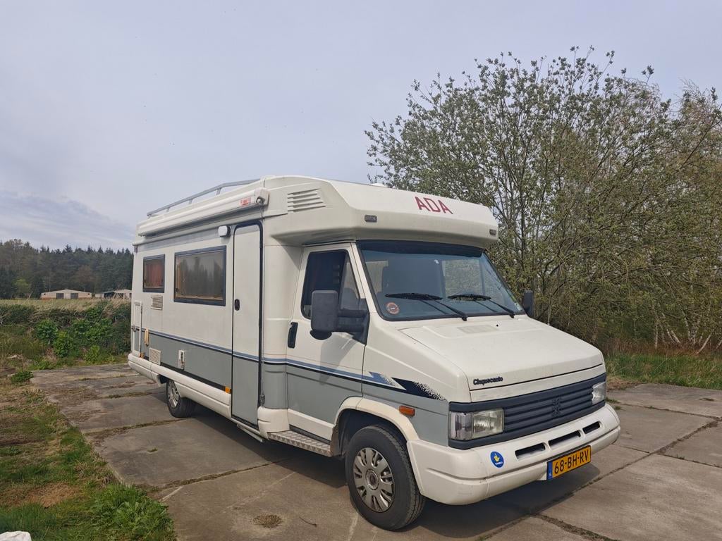 Peugeot 290 J5 2.5 D integraal camper (1993) nieuw interieur, Reservewiel, Tot en met 3, Particulier, Koelkast