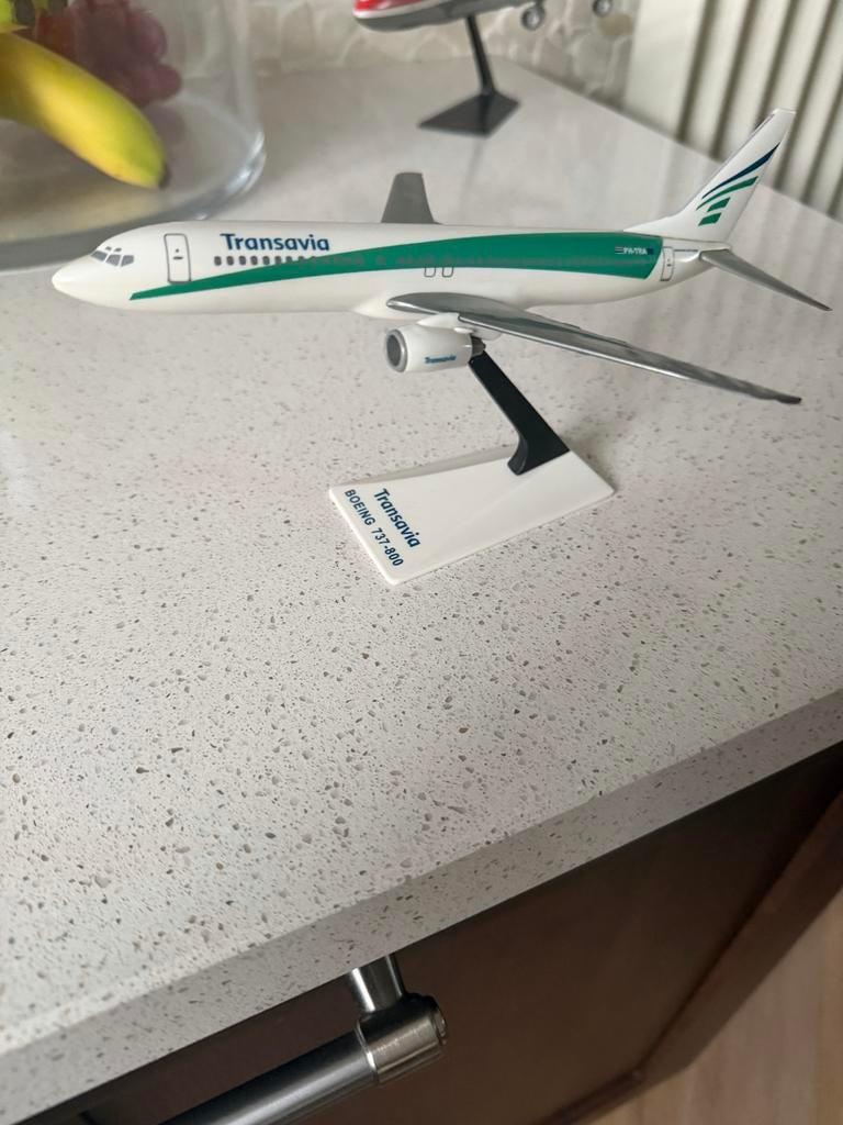 Transavia Boeing 737-800 schaalmodel, Zo goed als nieuw, Groter dan 1:72, Vliegtuig, Ophalen