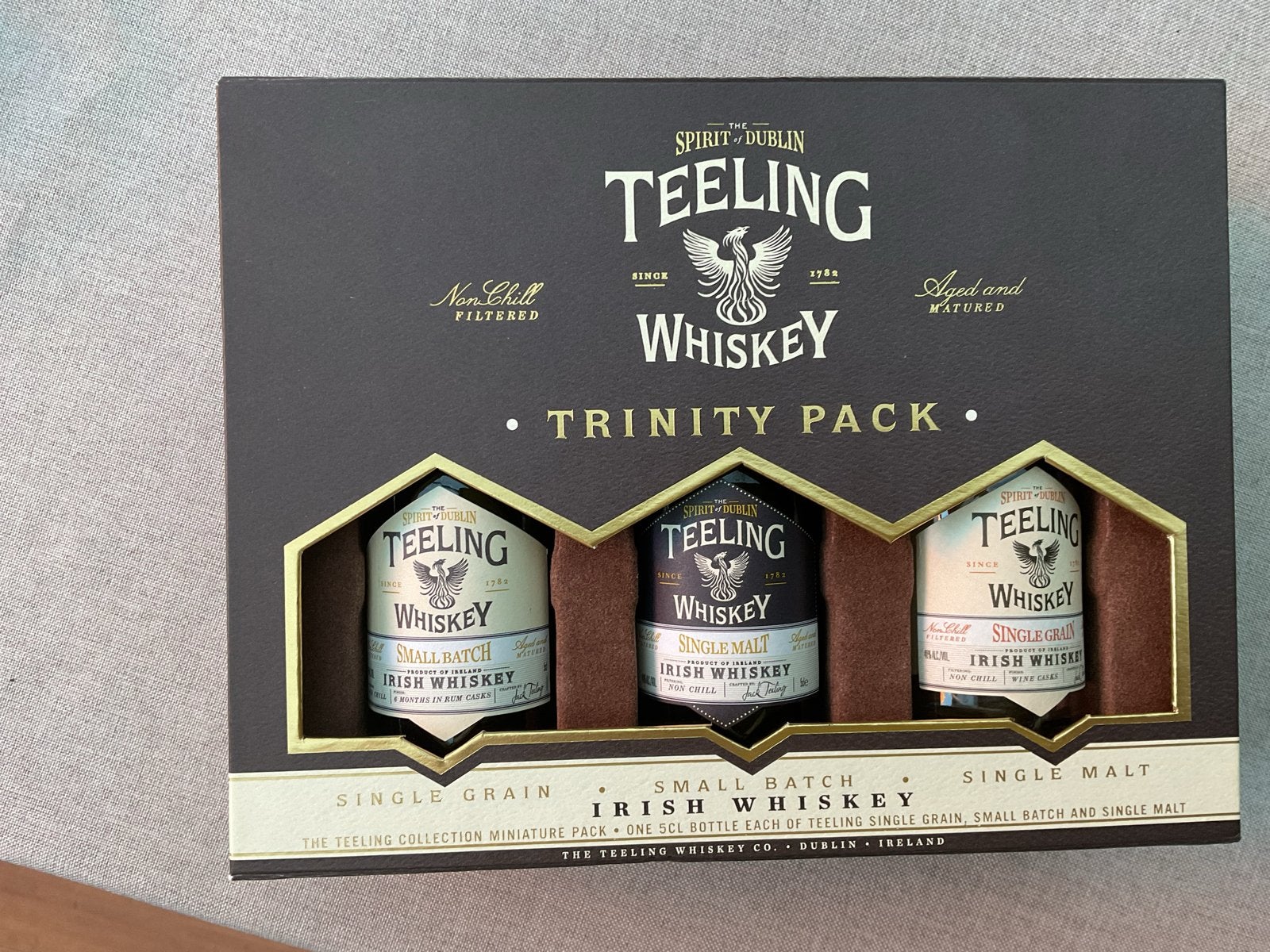 Teeling Whiskey Trinity Pack - 4 lege flesjes, Ophalen of Verzenden, Gebruikt