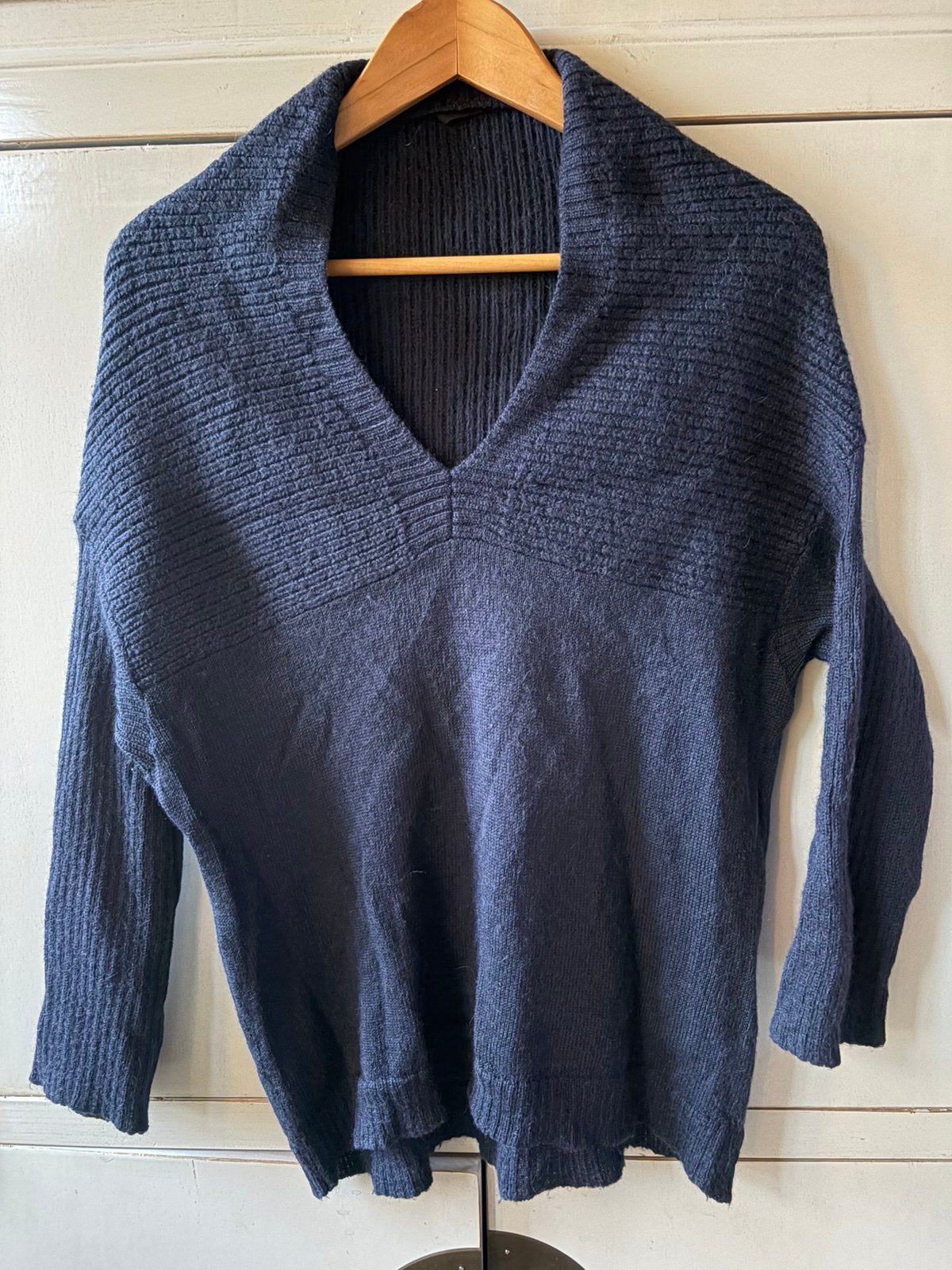 Alpaca wollen trui, M, Ophalen of Verzenden, Gedragen, Maat 38/40 (M), Blauw