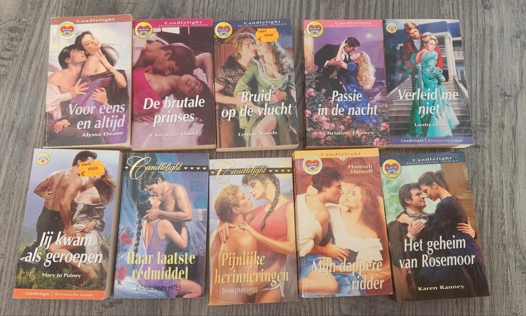 Candlelight Historische Romans - 10-delige set, Boeken, Romans, Ophalen of Verzenden, Gelezen, Diverse auteurs, Nederland