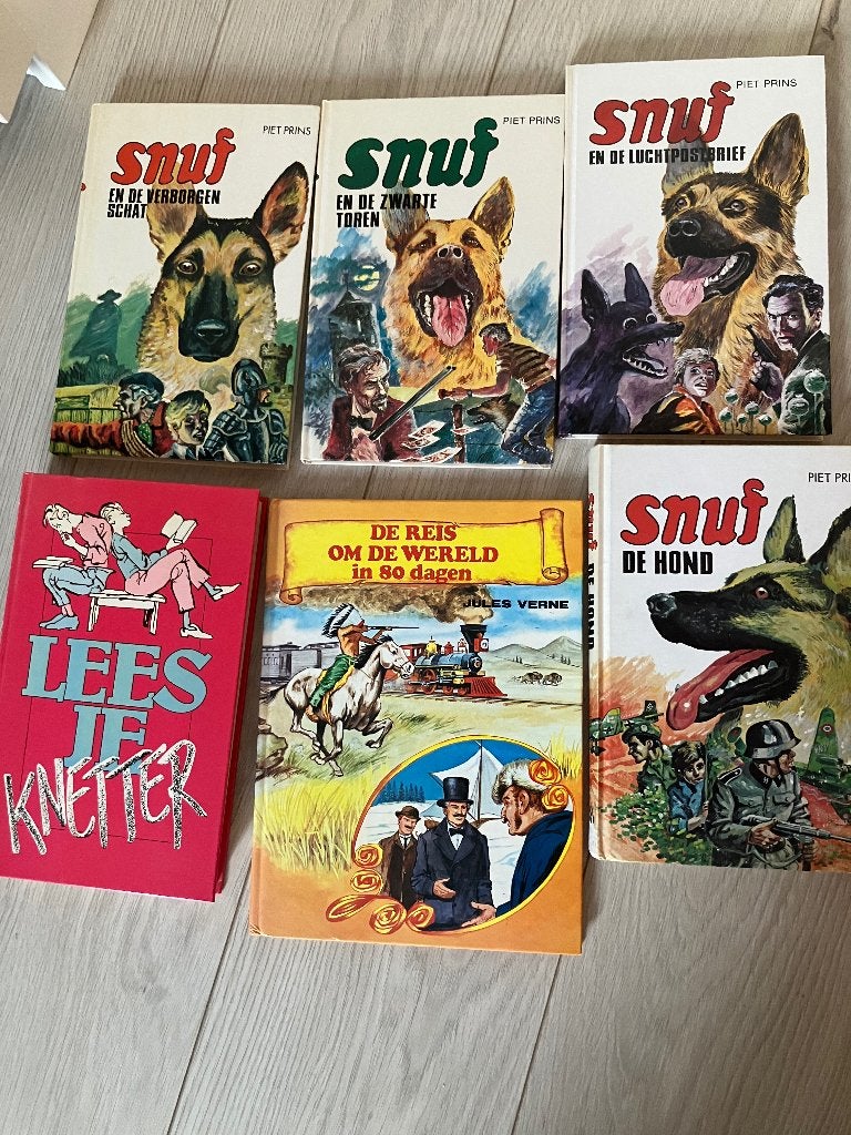 6 kinderboeken: o.a. Snuf de hond en Lees je knetter, Diverse auteurs, Ophalen of Verzenden, Zo goed als nieuw, Fictie