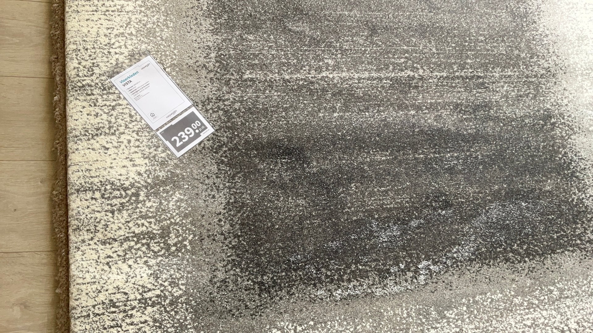 Nieuw Carpetright Vista vloerkleed 1.60 m bij 2.30 m, Ophalen, 150 tot 200 cm, Rechthoekig, Zilver