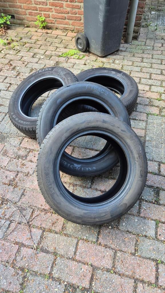 Set van 4 gebruikte zomerbanden, Auto-onderdelen, Banden en Velgen, Ophalen, Gebruikt, 15 inch, 185 mm