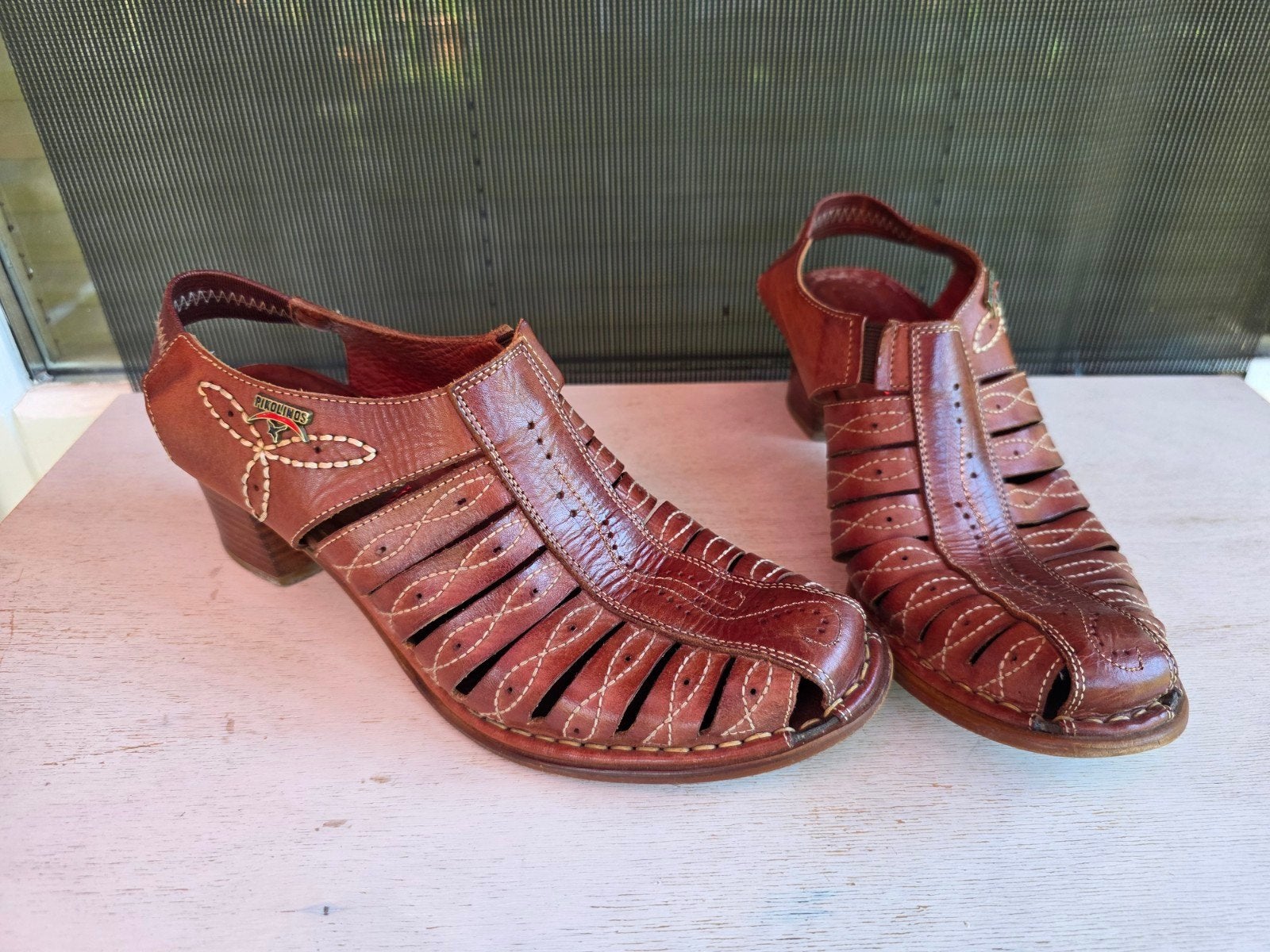 Pikolinos leren sandalen maat 42, Bruin, Gedragen, Pikolinos, Sandalen of Muiltjes
