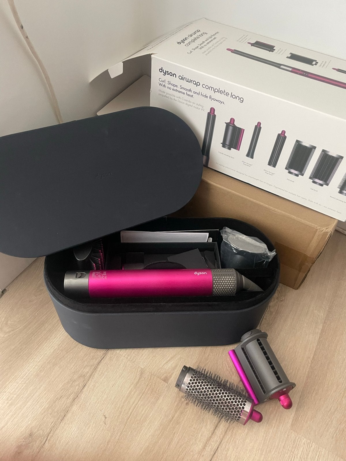 Dyson Airwrap Complete Long - Haarstyling Set, Ophalen, Zo goed als nieuw, Haarverzorging