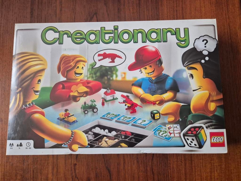 LEGO Creationary Bordspel - Bouw en Raadplezier!, Vijf spelers of meer, Ophalen of Verzenden, Gebruikt, LEGO