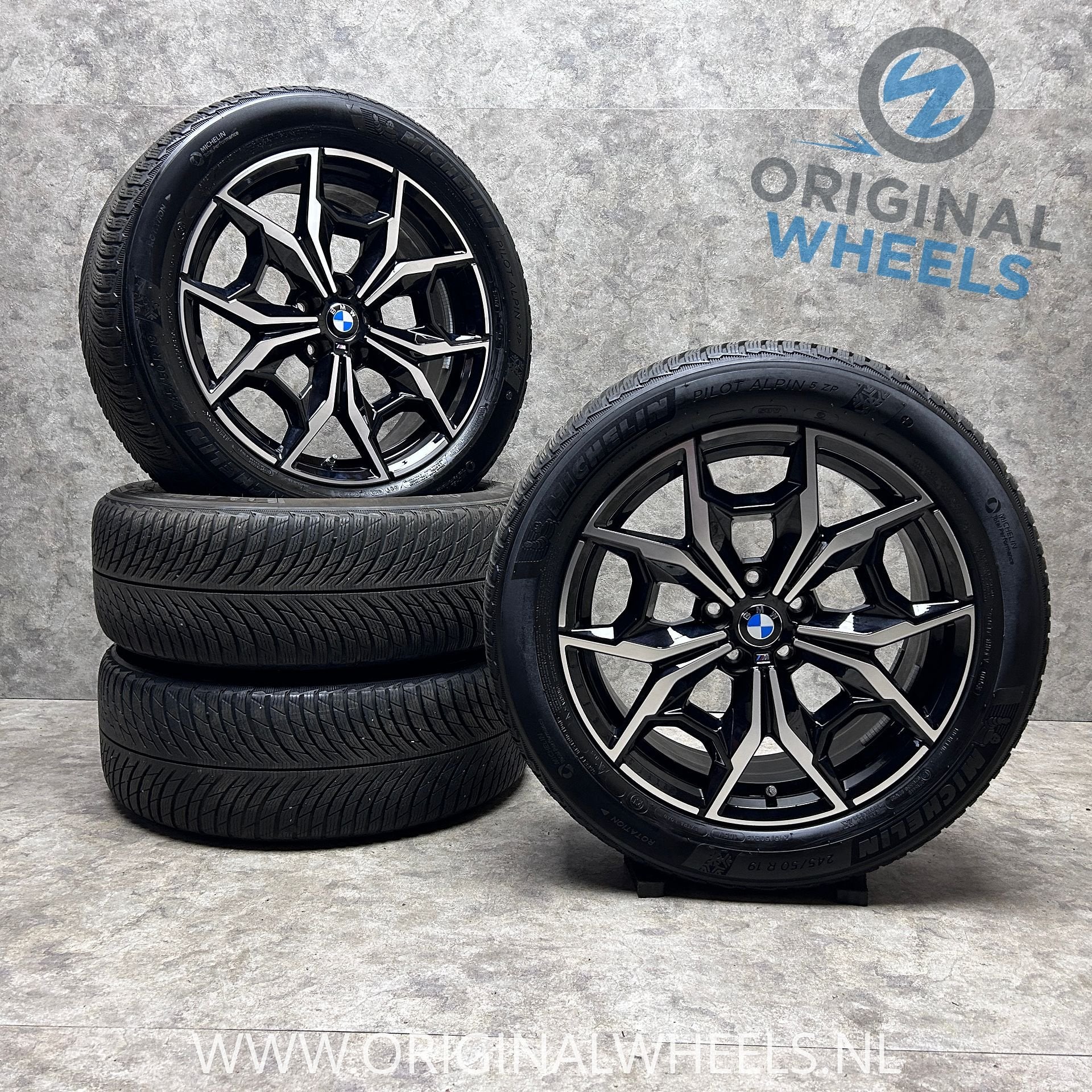 19 inch originele velgen + winterbanden BMW X3 X4 887 M, Auto-onderdelen, 19 inch, -, -, Banden en Velgen