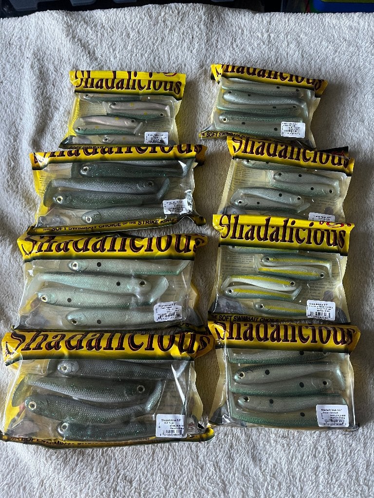 adv 911 /  NIEUW mixset 8 pakjes shads STRIKE KING, Ophalen of Verzenden, Nieuw, Overige typen
