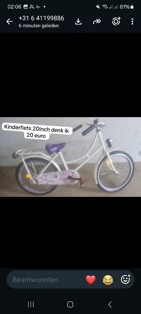 Kids bike, Overige merken, Terugtraprem, Gebruikt, Ophalen of Verzenden