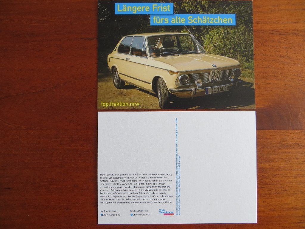 BMW 02 Touring ansichtkaart, Ophalen of Verzenden, Nieuw, BMW