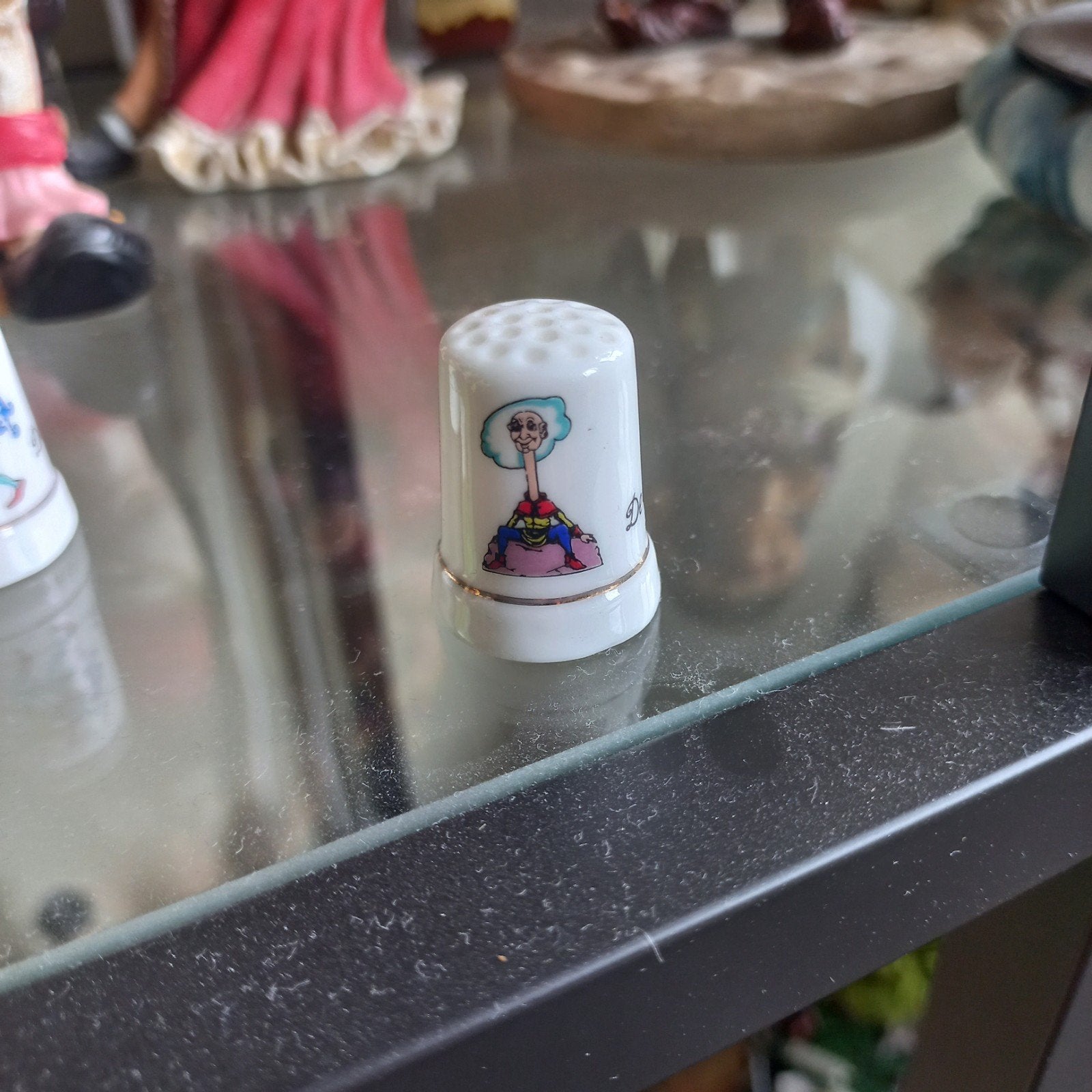 Efteling Langnek Vingerhoedje Porselein, Ophalen of Verzenden, Zo goed als nieuw