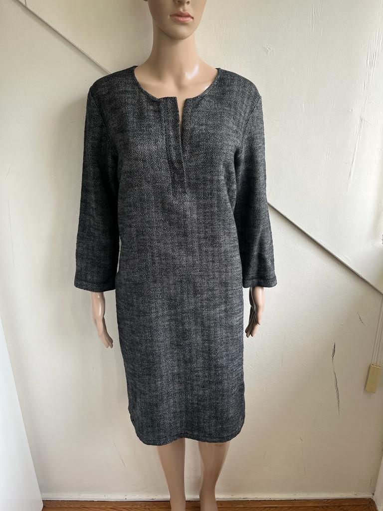 Humanoid jurk maat L dikkere stof grijs gemêleerd antraciet, Kleding | Dames, Jurken, Maat 42/44 (L), Ophalen of Verzenden, Zo goed als nieuw