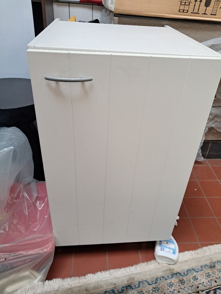 Witte Keukenonderkast Kastje Bijkeuken Opbergkast  CS27263, Ophalen, Gebruikt, Wit, 50 tot 100 cm