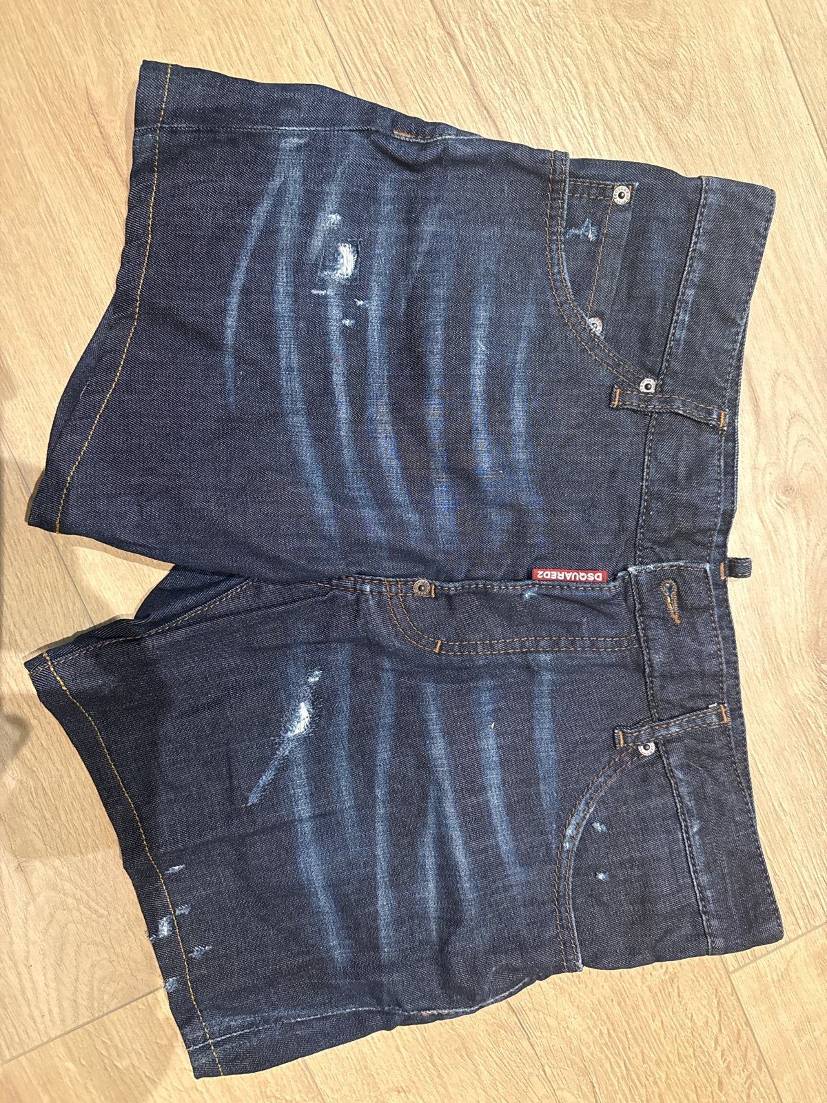Dsquared2 Jeans Short - Maat 48 orgineel, Ophalen of Verzenden, Gedragen, Blauw, W33 - W34 (confectie 48/50)