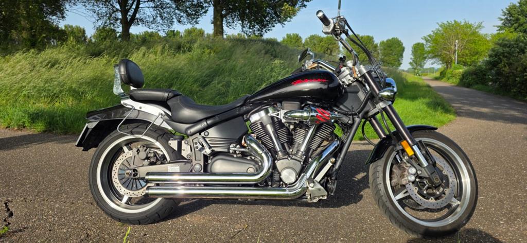 Yamaha XV 1700 Warrior bj 2004  Powercruiser, Motoren, Sportuitlaat, 2 cilinders, 1670 cc, Gebruikt