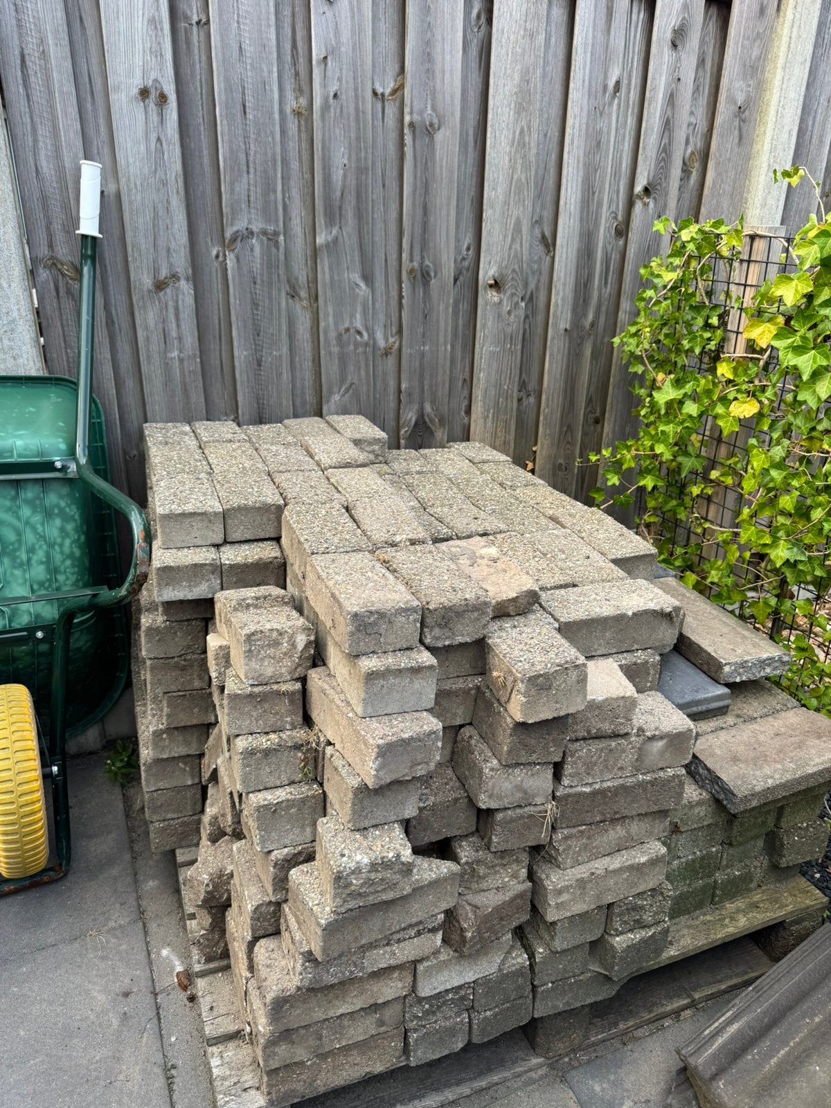 Grijze klinkers GRATIS, Ophalen, Gebruikt, Klinkers, 5 tot 10 m²