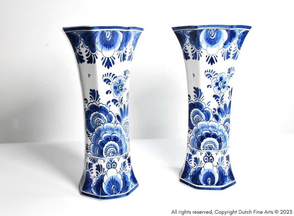 Porceleyne fles vazen 2x, Antiek en Kunst, Antiek | Vazen, Ophalen of Verzenden