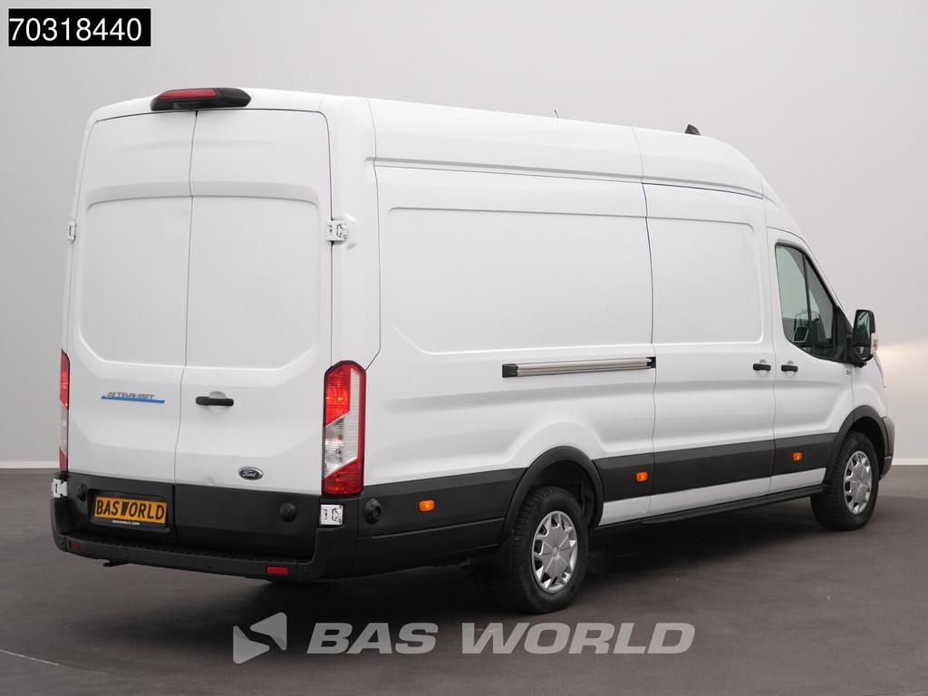Ford e-Transit 184pk Elektrisch 68kWh 317km WLTP L4H3 Hoog D, Auto's, Automaat, Stof, Gebruikt, Multifunctioneel stuurwiel