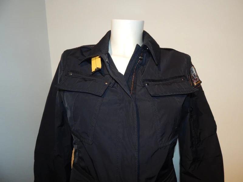 Parajumpers mooi jack zwart stevige stof embleem mouw S, Verzenden, Zwart, Parajumpers, Zo goed als nieuw