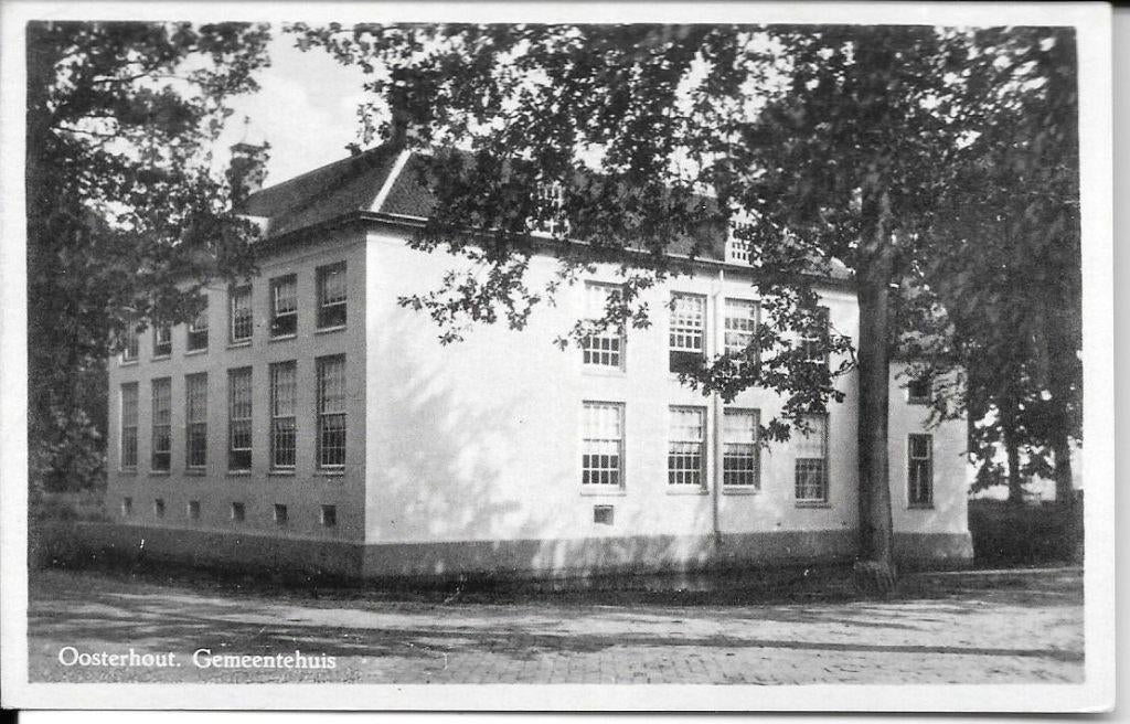 Oosterhout kasteeltje - gemeentehuis, Ophalen of Verzenden, 1960 tot 1980, Ongelopen, Noord-Brabant