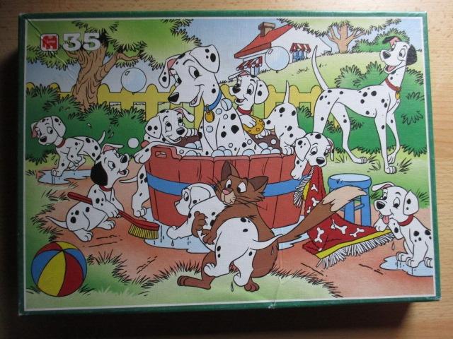 Disney 101 Dalmatiërs puzzel 35 stukjes Jumbo Badderen, Verzamelen, Disney, Ophalen of Verzenden, Overige figuren, Gebruikt, Beeldje of Figuurtje