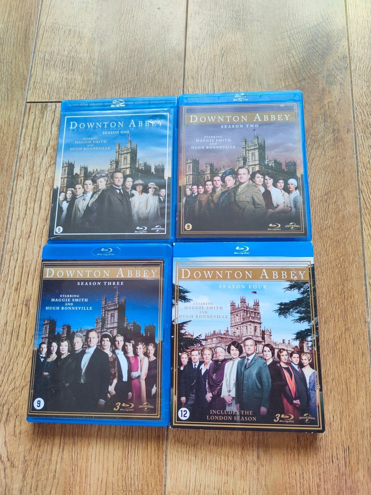 Blu-ray Downtown Abbey Seizoen 1 t/m 4, Ophalen of Verzenden, Zo goed als nieuw, Tv en Series