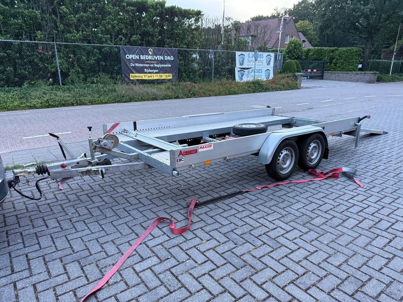 Anssems autotransporter 90-WNZ-3 - Zo goed als nieuw, Auto diversen, Aanhangers en Bagagewagens, Ophalen, Zo goed als nieuw