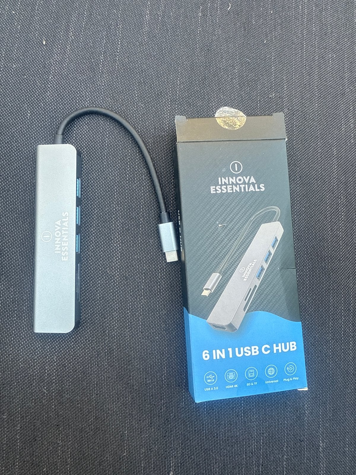 Innova Essentials 6-in-1 USB-C Hub, Computers en Software, Pc- en Netwerkkabels, Ophalen of Verzenden, Nieuw
