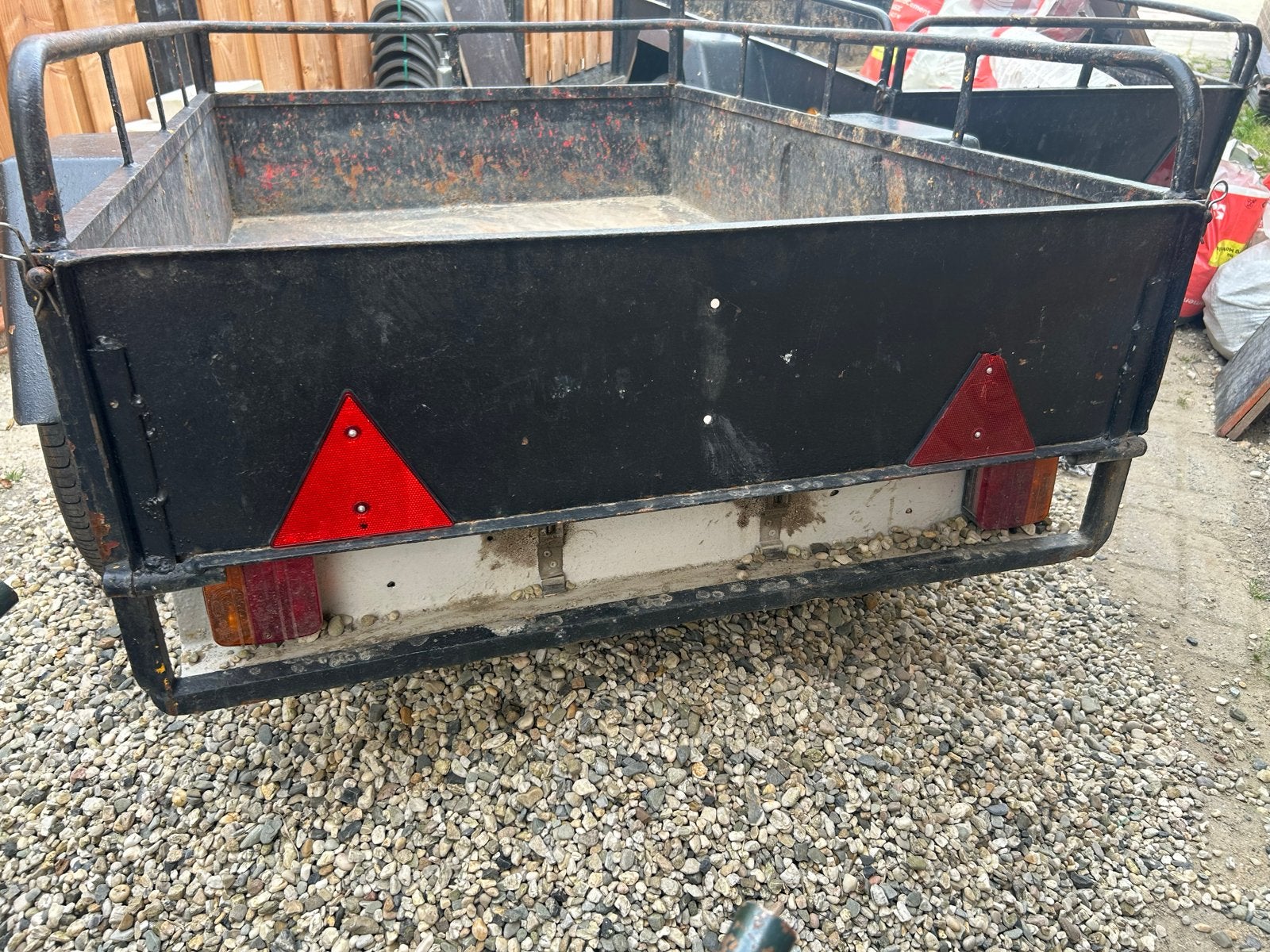 Stalen aanhanger gookar 1.50x1.00m met nieuwe onderdelen, Ophalen of Verzenden, Gebruikt
