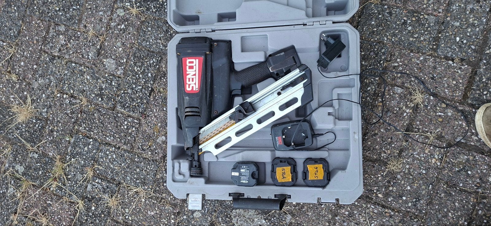 senco gt90ch nagelpistool 90mm inclusief gaspatronen, Doe-het-zelf en Verbouw, Gereedschap | Handgereedschap, Ophalen of Verzenden