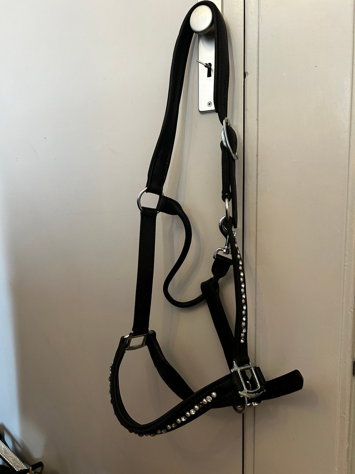 Bling your horse halster zwart full, Ophalen of Verzenden, Halster, Full, Zwart