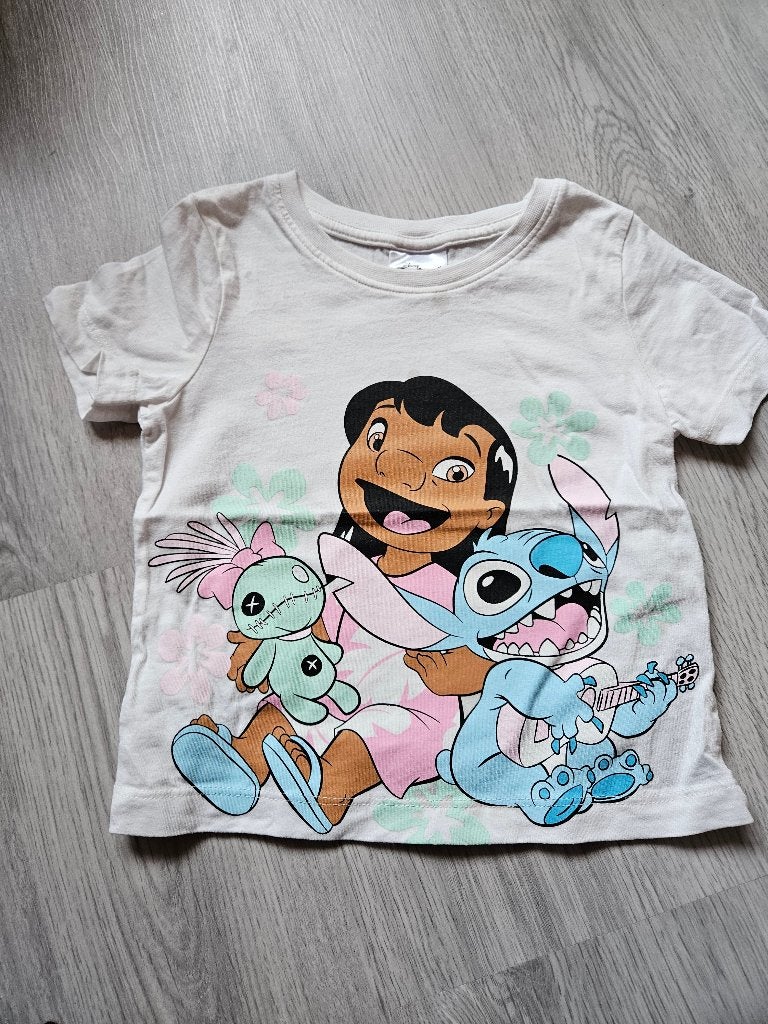 Lilo & Stitch t-shirt maat 98 in goede staat, Meisje, Ophalen of Verzenden, Zo goed als nieuw, Shirt of Longsleeve