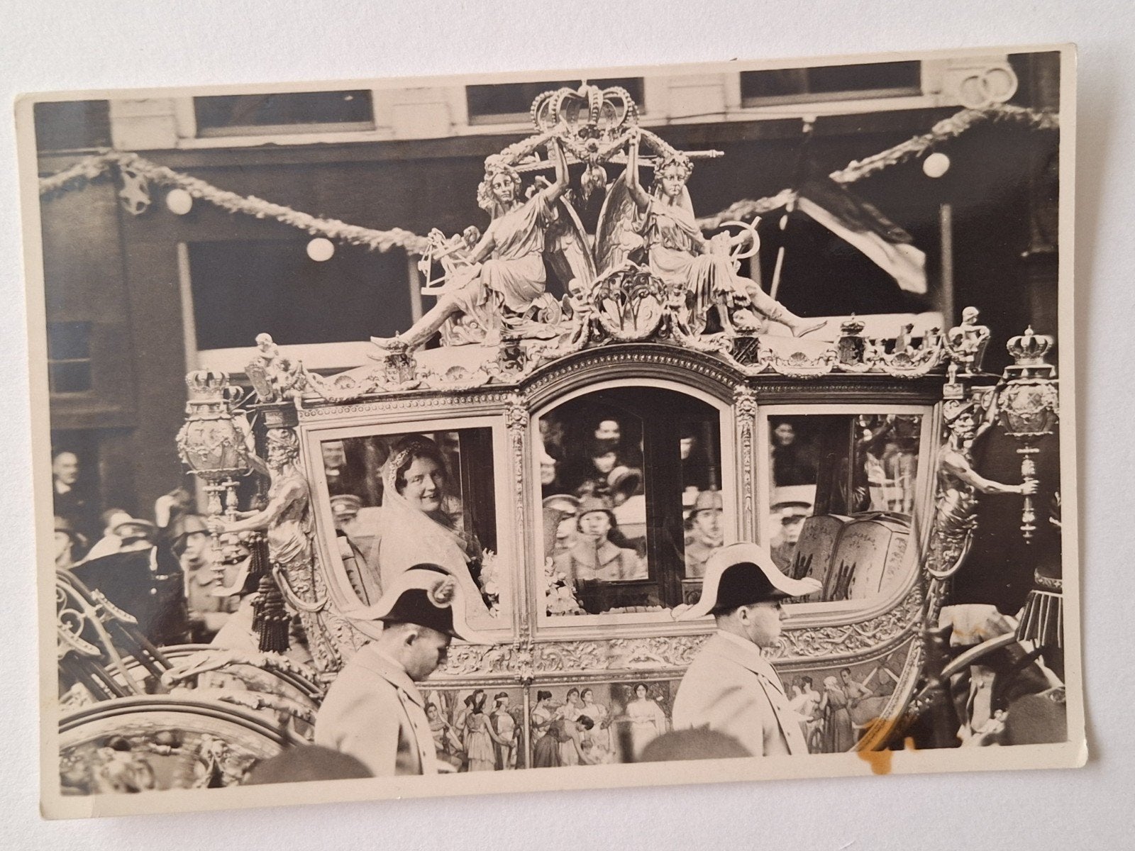 Zeldzame Ansichtkaart: Koninklijke Gouden Koets 1937, Ophalen of Verzenden