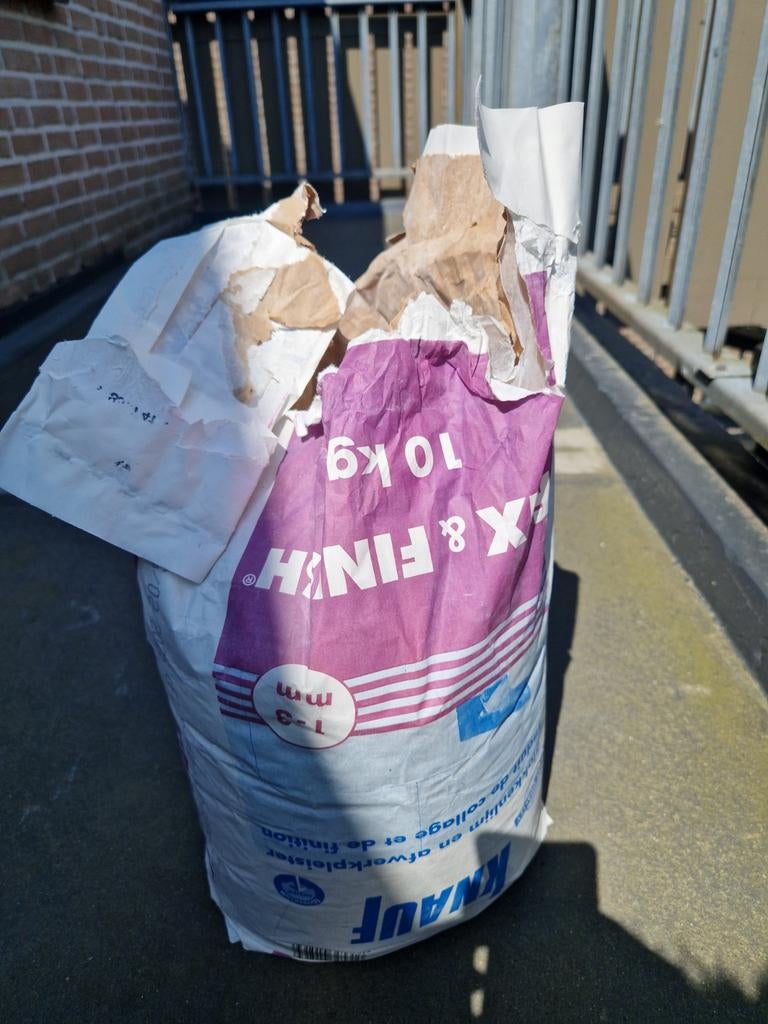 Knauf X & Finish 9kg - T-3 mm, Doe-het-zelf en Verbouw, Ophalen, Gebruikt